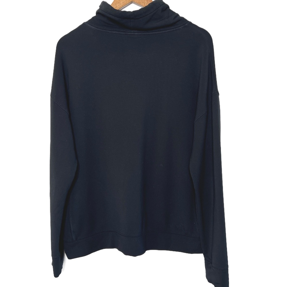 Vineyard Vines Womens Funnel Neck Pullover Sweatshirt Black Size L 2K1394 - Picture 4 of 8